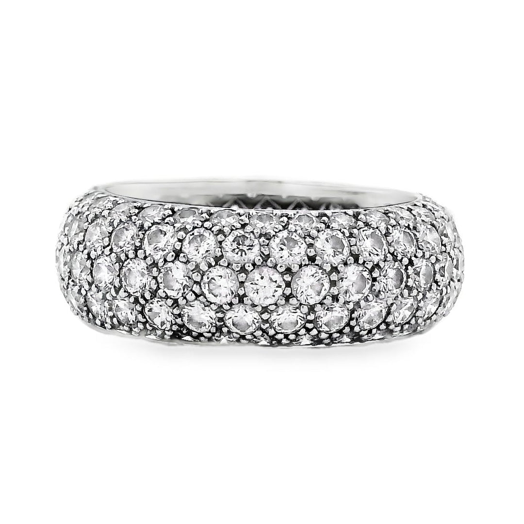 Tiffany&co Platinum 3.30ctw 'Soleste' Diamond Band Ring
