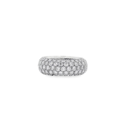 Tiffany&co Platinum 3.30ctw 'Soleste' Diamond Band Ring