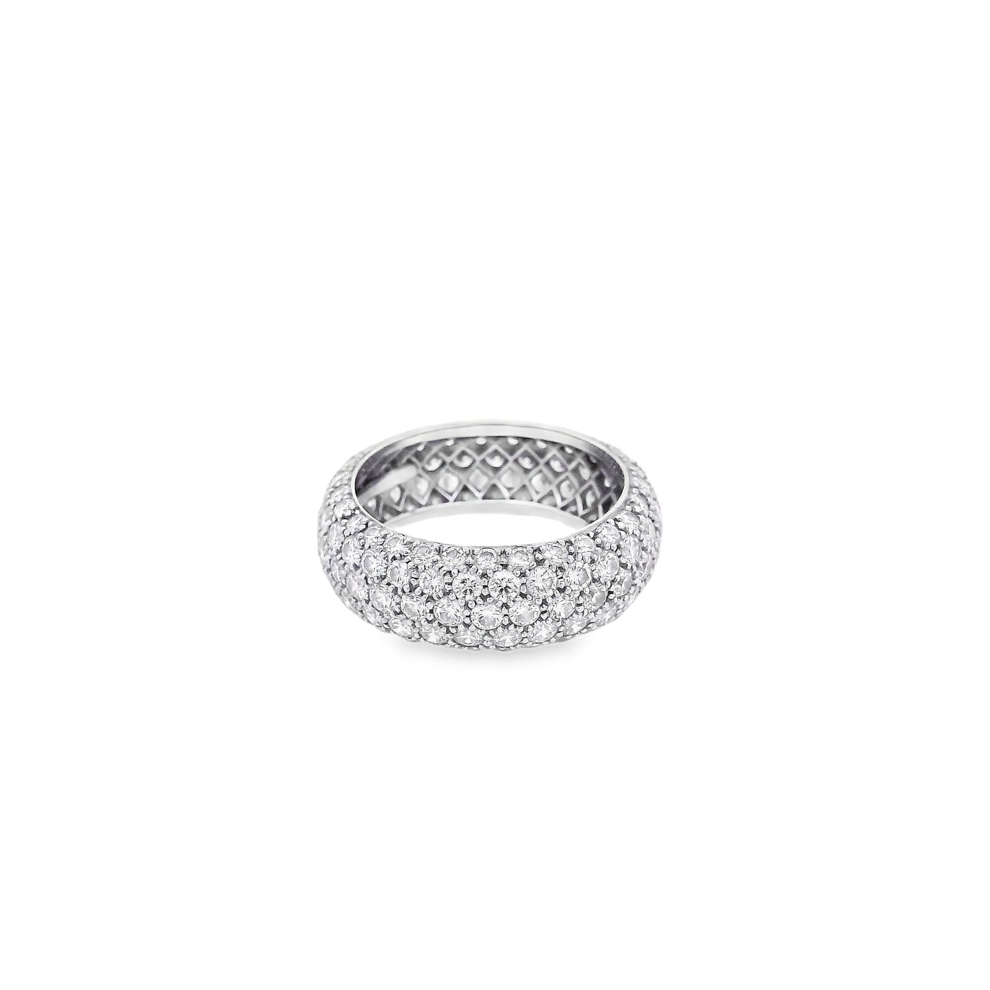 Tiffany&co Platinum 3.30ctw 'Soleste' Diamond Band Ring