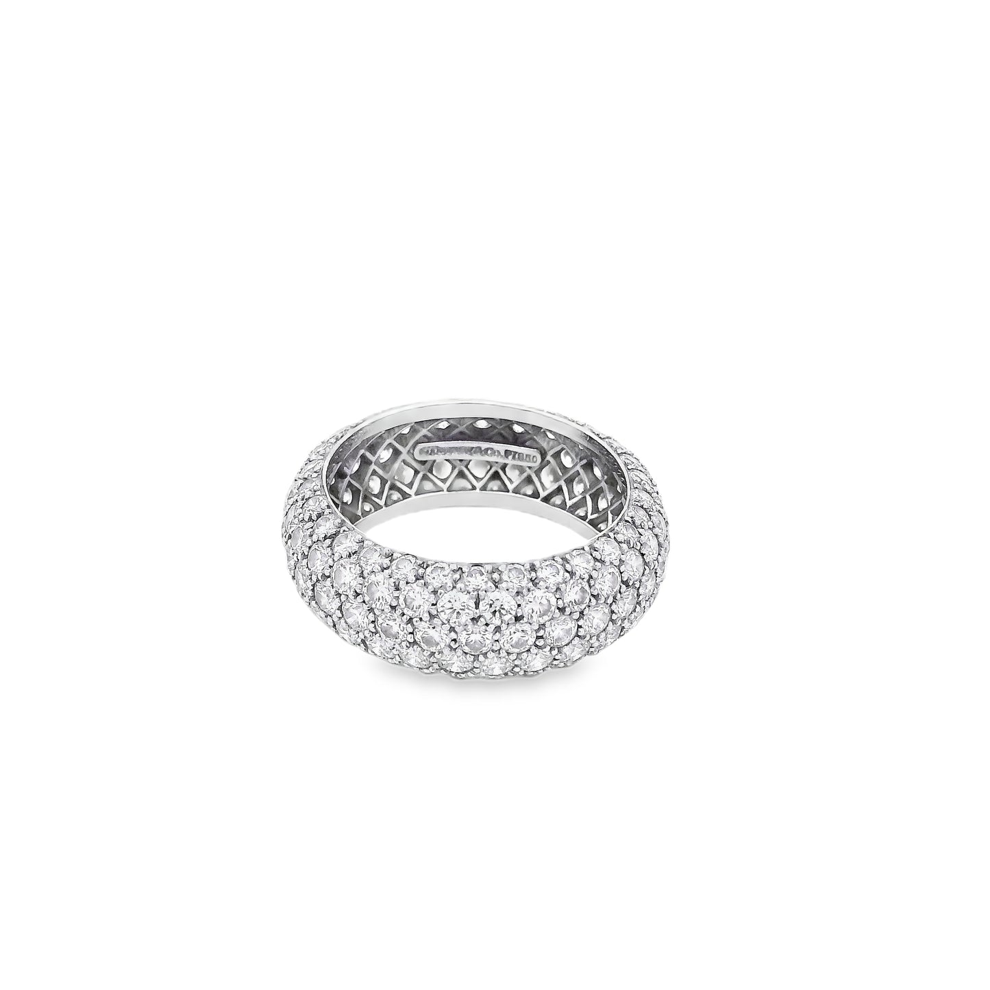 Tiffany&co Platinum 3.30ctw 'Soleste' Diamond Band Ring