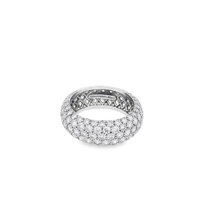 Tiffany&co Platinum 3.30ctw 'Soleste' Diamond Band Ring
