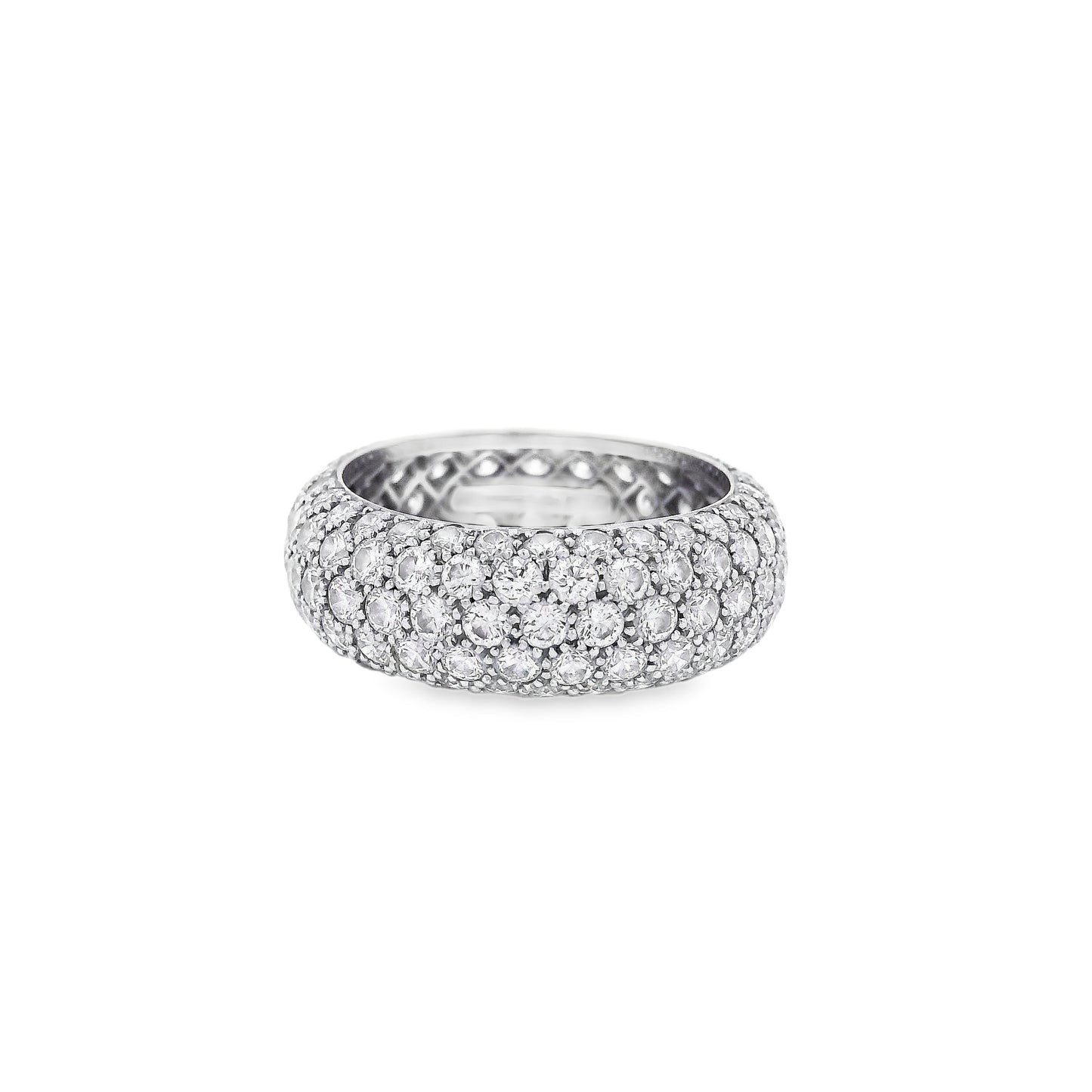 Tiffany&co Platinum 3.30ctw 'Soleste' Diamond Band Ring
