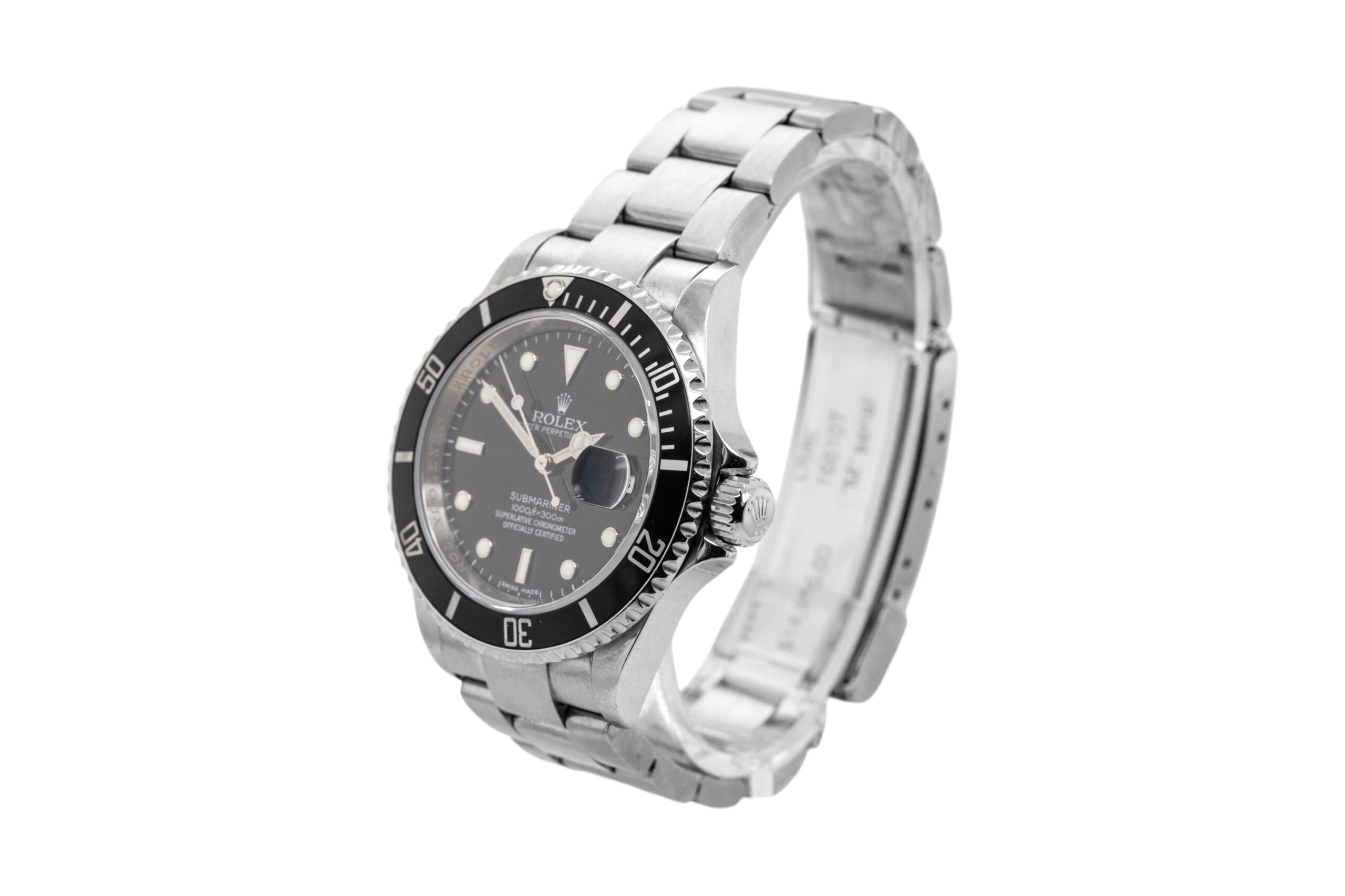 Rolex 16610T Submariner Black Dial and Black Bezel Tritium Dial Watch