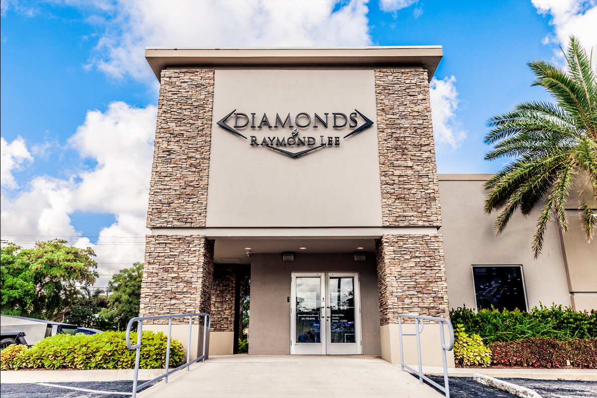 Entrance to the Diamonds by Raymond Lee showroom in Boca Raton