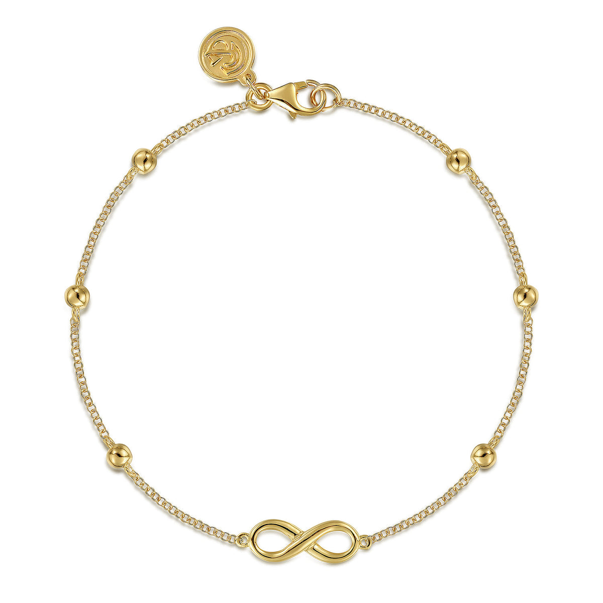 14K Yellow Gold Infinity Chain Bracelet-Bujukan — Gabriel & Co. TB4642Y4JJJ