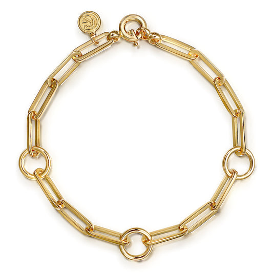 14K Yellow Gold Link Chain Bracelet — Gabriel & Co. TB5065Y4JJJ