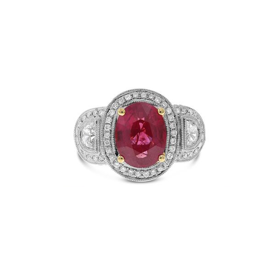 Oval Ruby Ring — view 1
