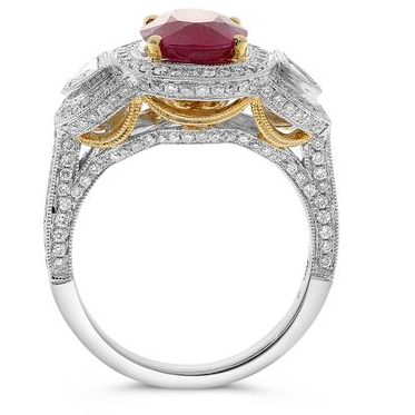 Oval Ruby Ring — view 2