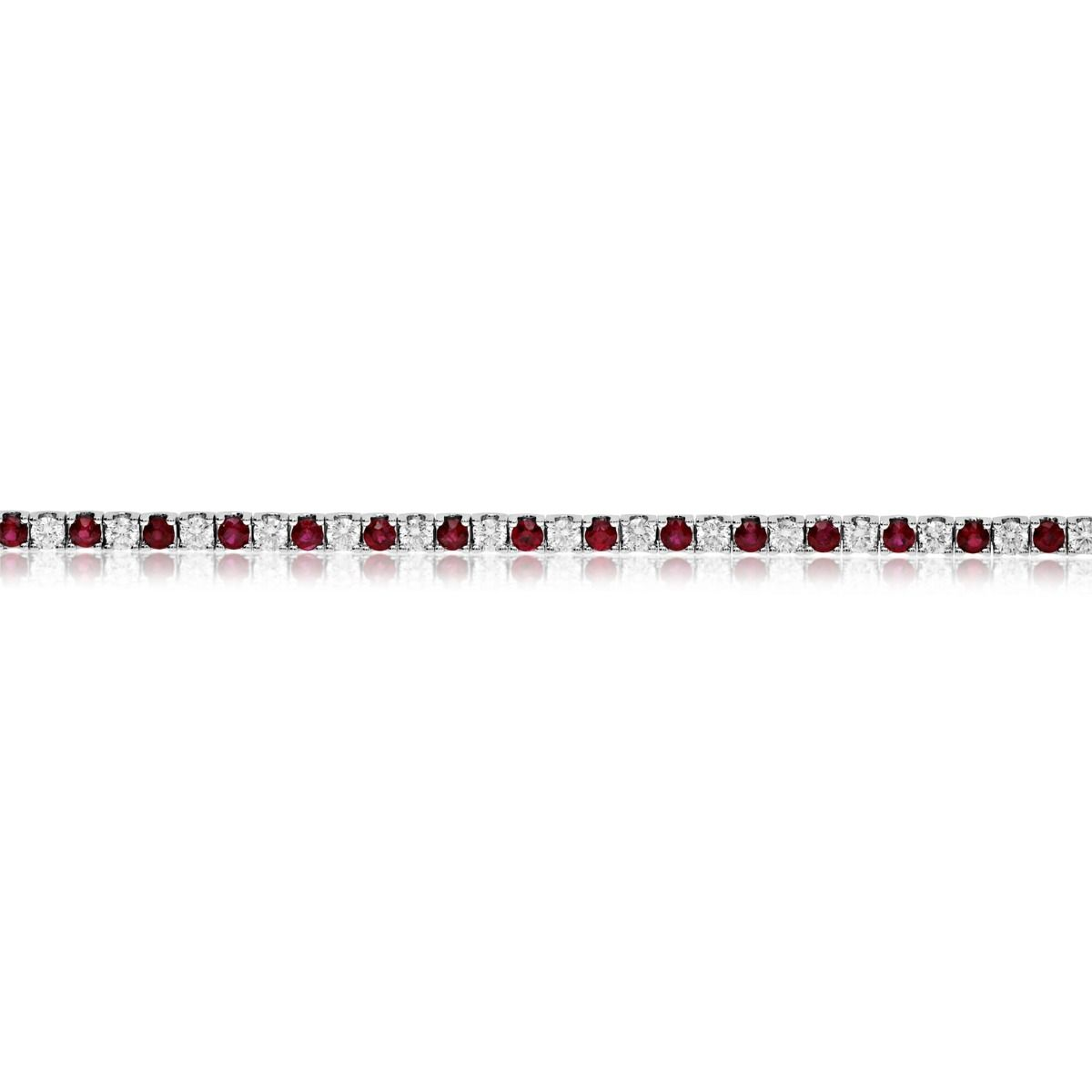 4-Carat White Diamond Tennis Bracelet — view 2