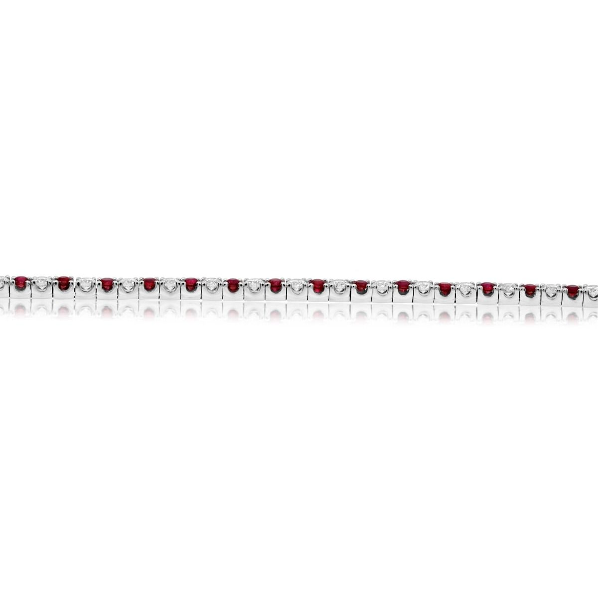 4-Carat White Diamond Tennis Bracelet — view 3