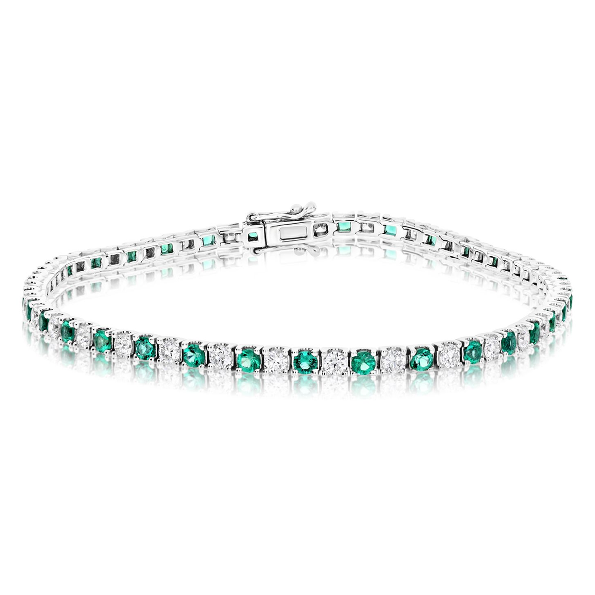 5-Carat White Diamond Tennis Bracelet — view 1