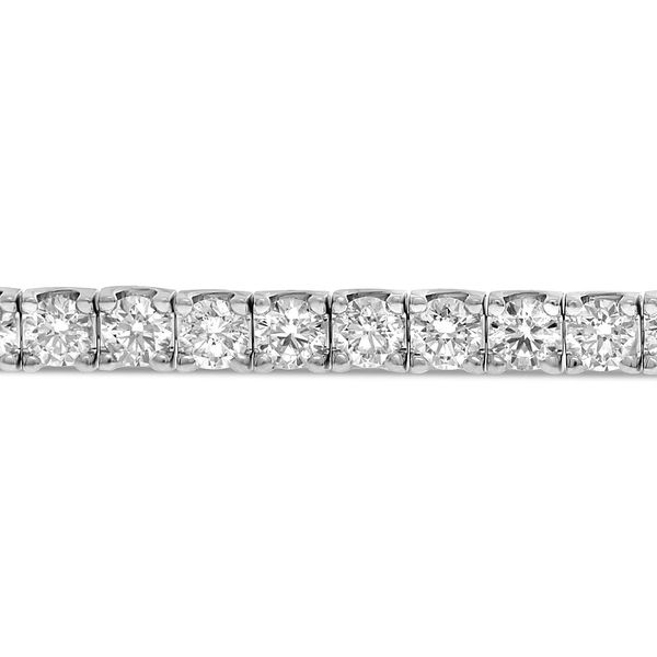 Classic White Gold & Diamond Tennis Bracelet — view 2