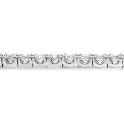 Classic White Gold & Diamond Tennis Bracelet — view 3