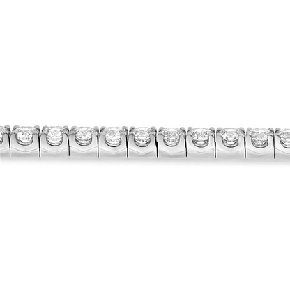 5-Carat White Diamond Tennis Bracelet — view 3