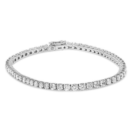 5-Carat White Diamond Tennis Bracelet — view 1