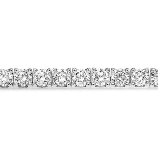 White Diamond Tennis Bracelet — view 2