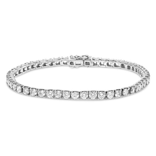 White Diamond Tennis Bracelet — view 1