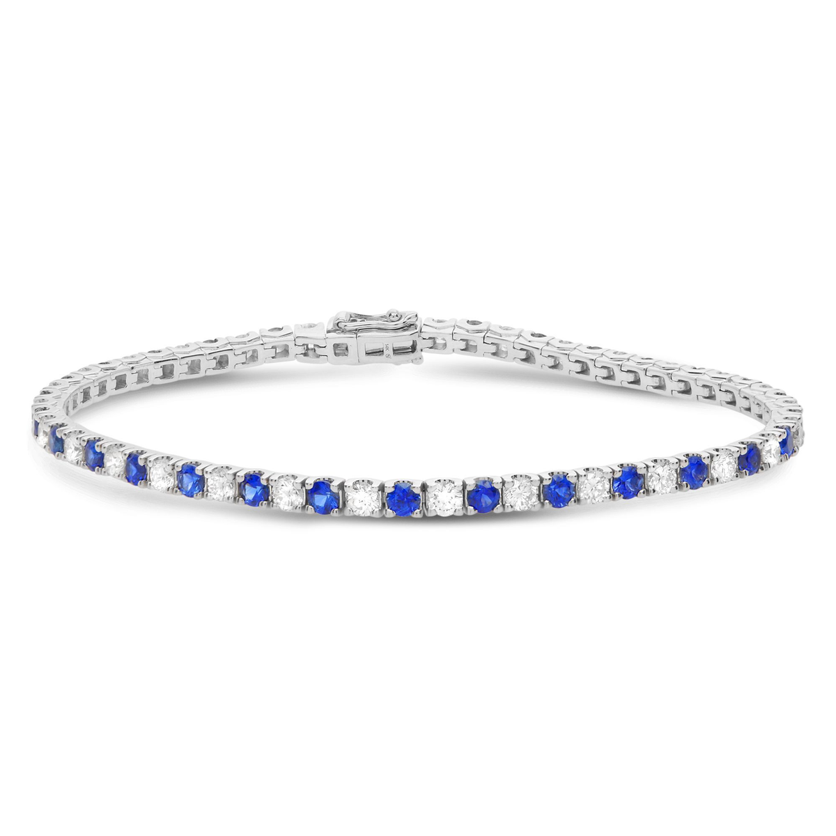 Round Sapphire Bracelet — view 1