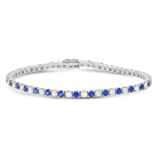 Round Sapphire Bracelet — view 1