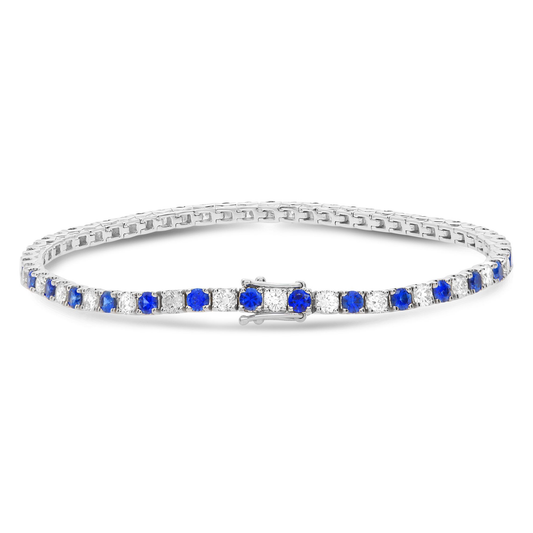 Round Sapphire Bracelet — view 2
