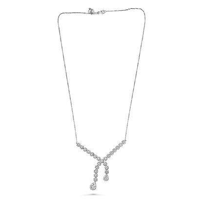 Diamond (2.86 Carats) Cross-Over Necklace — view 1