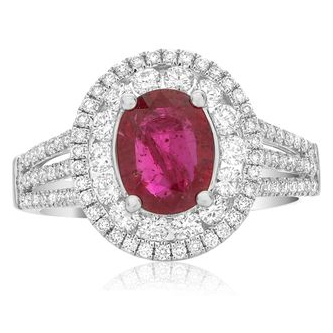 Oval Ruby Ring — view 1