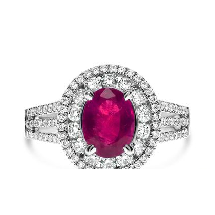 Oval Ruby Ring — view 1