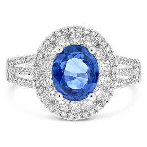 Oval Sapphire Ring — view 1