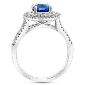 Oval Sapphire Ring — view 2