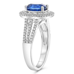 Oval Sapphire Ring — view 3