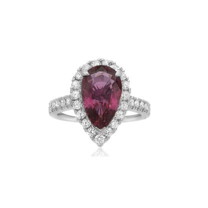 Pear Shape Ruby Ring — view 1