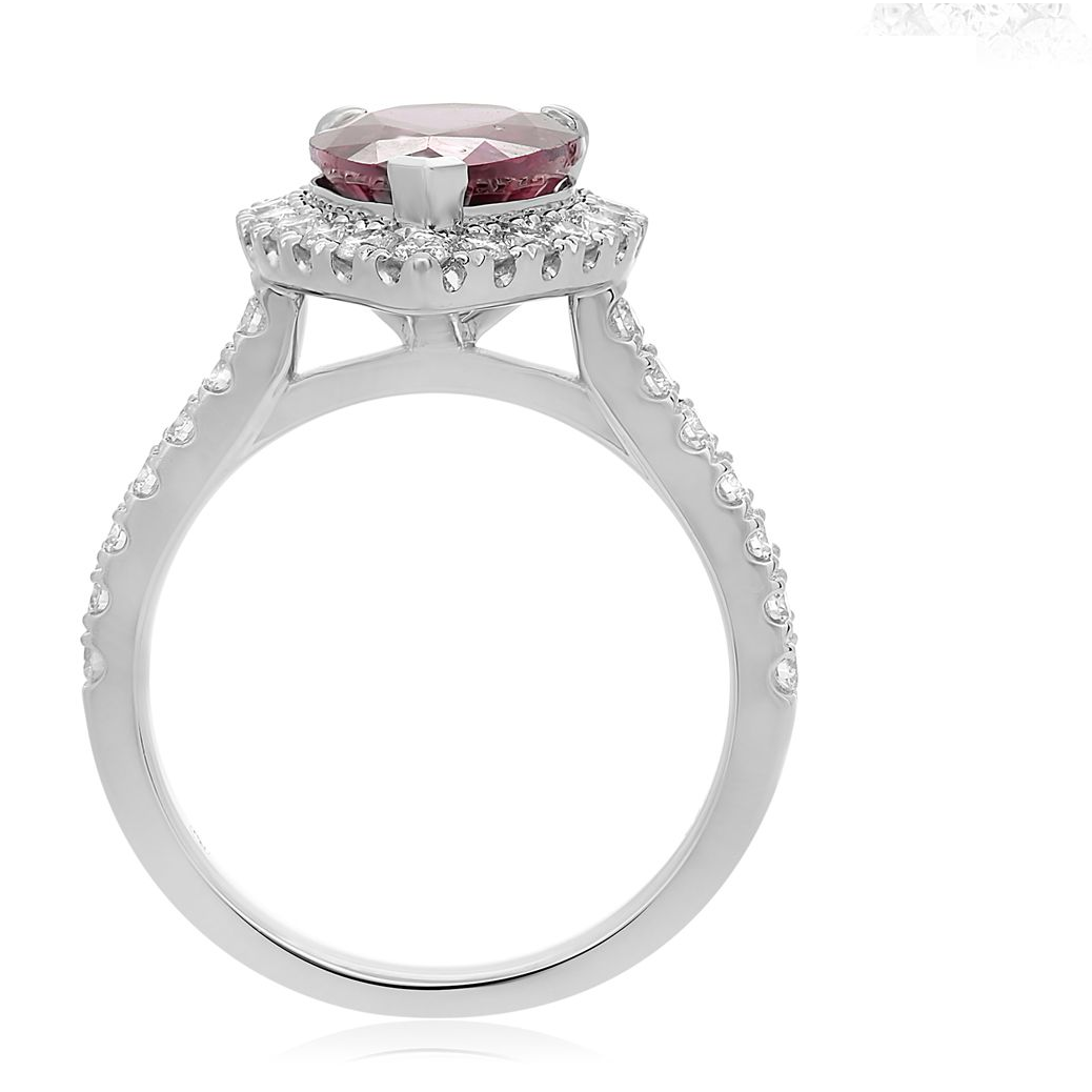 Pear Shape Ruby Ring — view 2