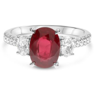 Oval Ruby Ring — view 1