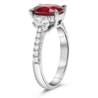 Oval Ruby Ring — view 3