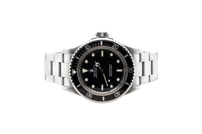 Vintage Rolex Submariner 5513 Stainless Steel Black Dial Watch