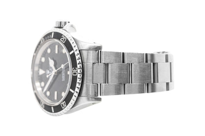 Vintage Rolex Submariner 5513 Stainless Steel Black Dial Watch
