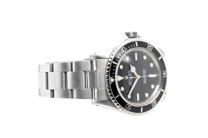 Vintage Rolex Submariner 5513 Stainless Steel Black Dial Watch