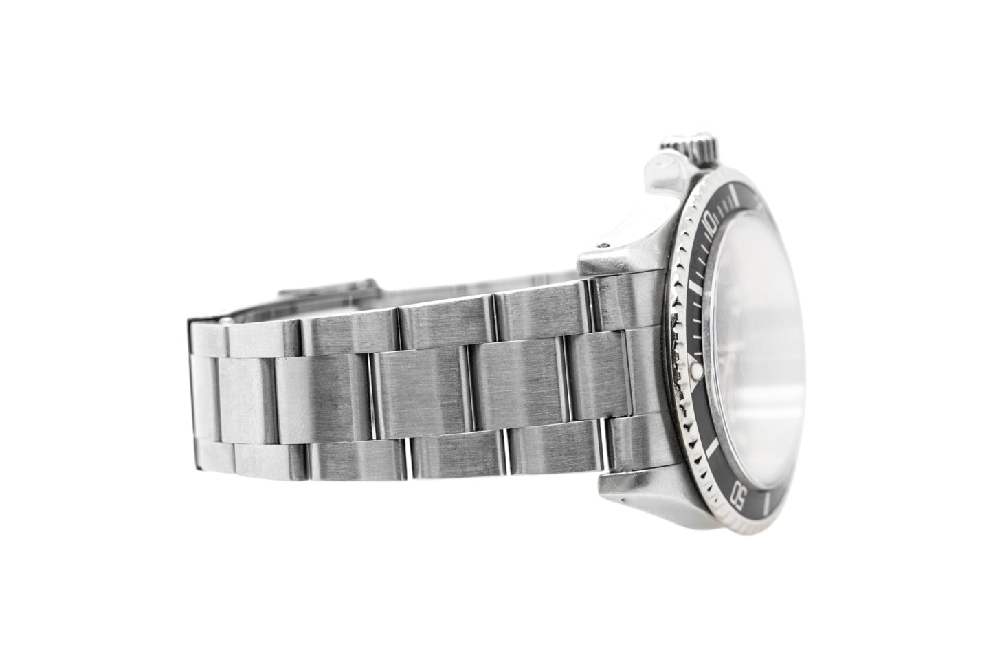 Vintage Rolex Submariner 5513 Stainless Steel Black Dial Watch