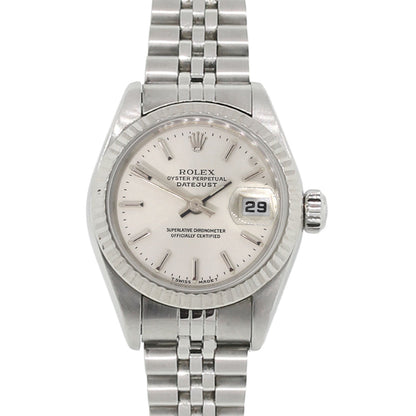 Rolex 69174 Datejust Stainless Steel 26mm Silver Dial Ladies Watch