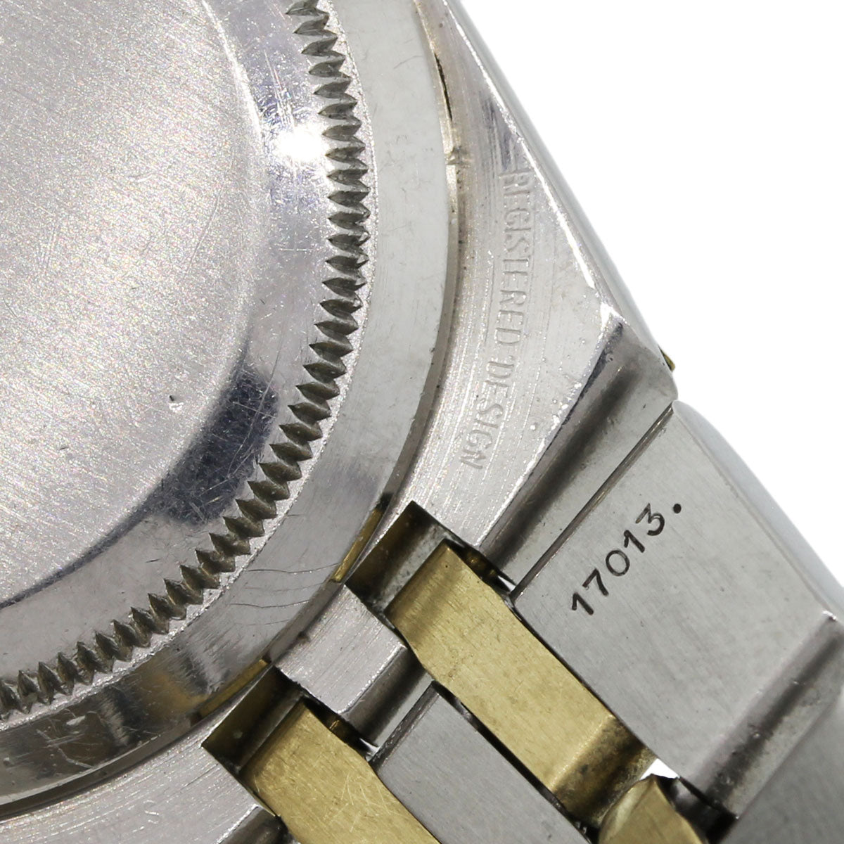 Rolex 17013 Oysterquartz Two Tone Champagne Stick Dial Watch