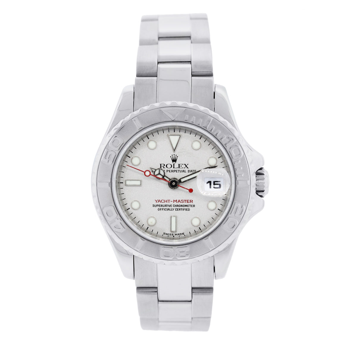 Rolex 169622 Yacht-Master Platinum and Stainless Steel Ladies Watch