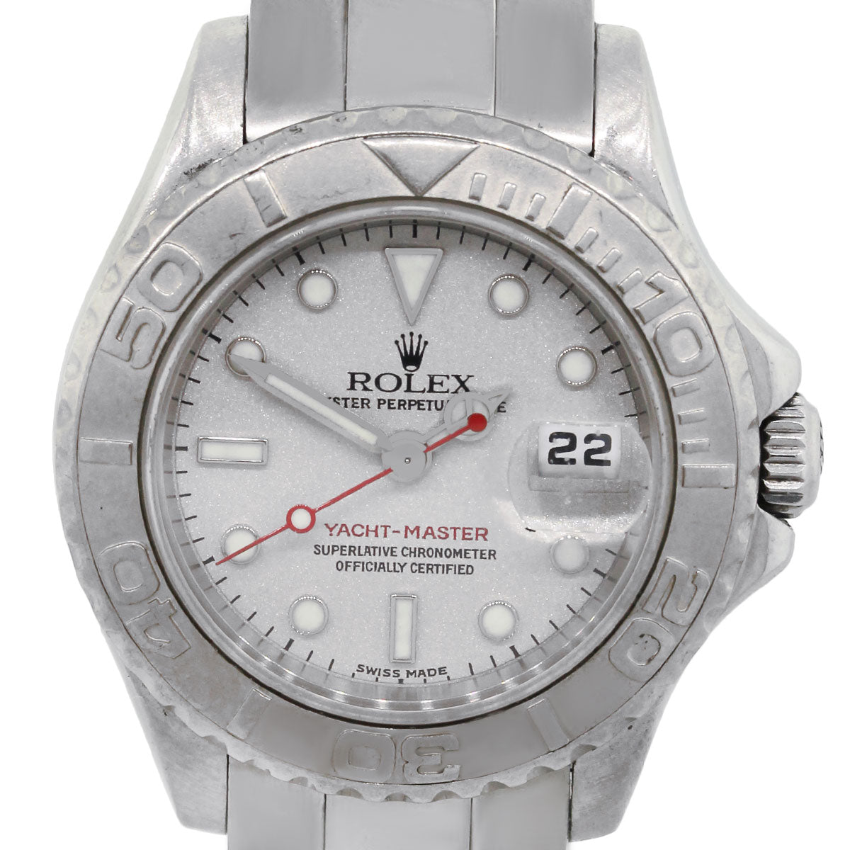 Rolex 169622 Yacht-Master Platinum and Stainless Steel Ladies Watch