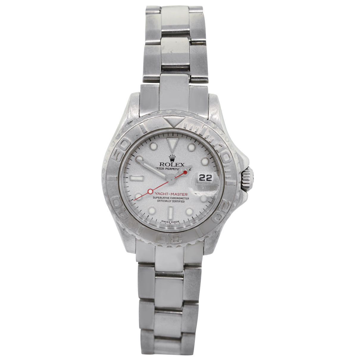 Rolex 169622 Yacht-Master Platinum and Stainless Steel Ladies Watch