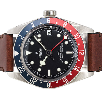 Tudor 79830RB Black Bay GMT "Pepsi" Stainless Steel Black Dial Watch