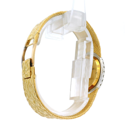 Piaget 9814 18k Mother of Pearl Dial Diamond Bezel Watch