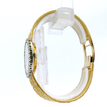 Piaget 9814 18k Mother of Pearl Dial Diamond Bezel Watch