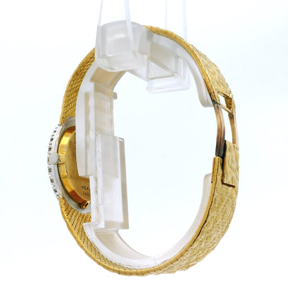 Piaget 9814 18k Mother of Pearl Dial Diamond Bezel Watch