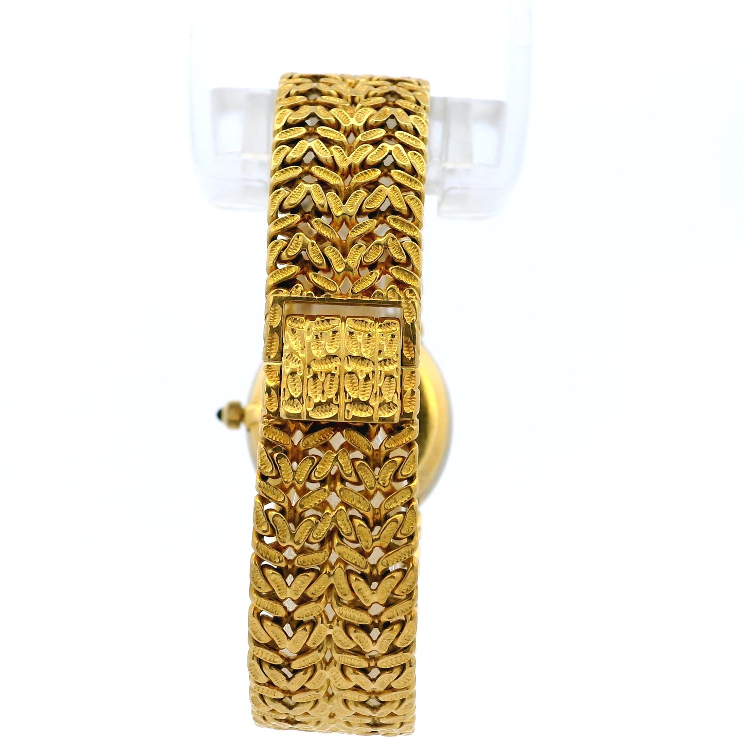 Piaget 9826 N21 18k Yellow Gold Mother of Pearl Diamond Bezel Ladies Watch