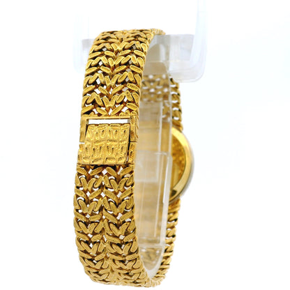 Piaget 9826 N21 18k Yellow Gold Mother of Pearl Diamond Bezel Ladies Watch
