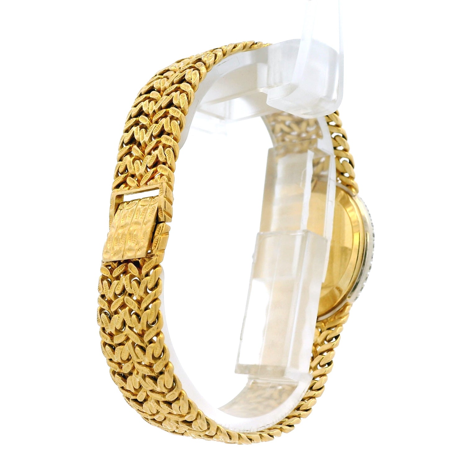 Piaget 9826 N21 18k Yellow Gold Mother of Pearl Diamond Bezel Ladies Watch